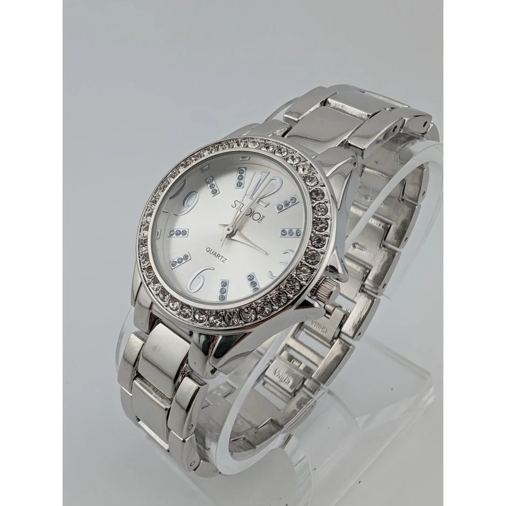 Studio Time Watch Women 32mm Case Crystal Bezel 8